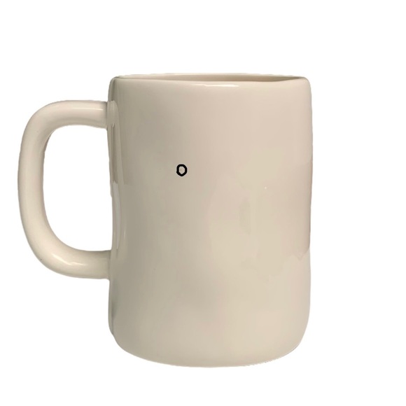 Rae Dunn BIG LITTLE Mugs Box Set White Black Letters Dimples 2017 OG NIB NWT - Picture 6 of 17